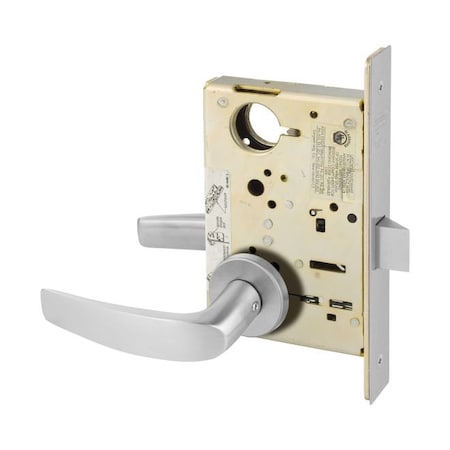 Sargent TR8215LNB26D Passage Mortise Trim Only with B Lever and LN Rose Satin Chrome TR8215LNB26D